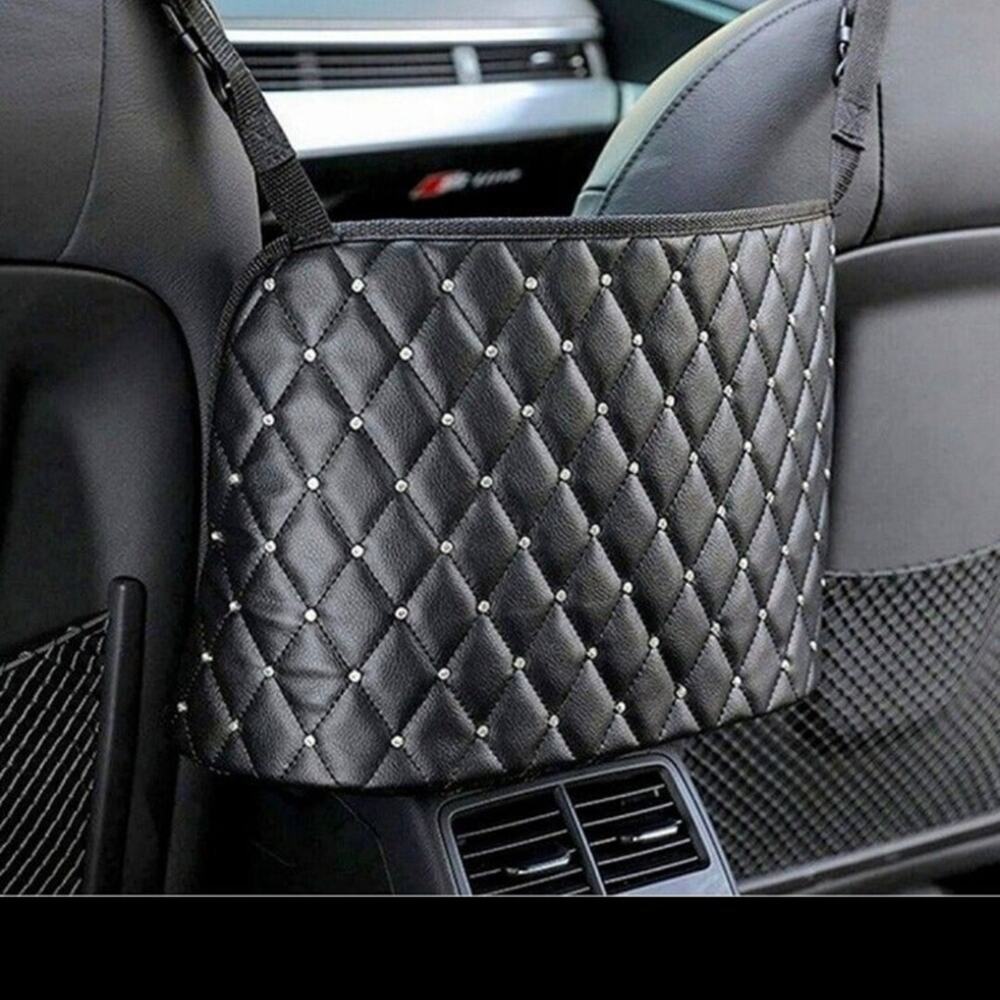 Car Net Pocket Handbag Holder Car Seat Organizer Hanging Storage Bag